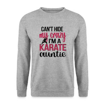 Meilleur cadeau de tante de karaté fière de tante de karaté - Sweat-shirt Unisexe - gris chiné - Devant - Alina (178cm) & Michal (187cm)