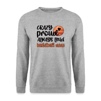 Meme Grandma Of Basketball Player Basketball Meme - Unisex Sweatshirt - salt & pepper - Front - Alina (178cm) & Michal (187cm)