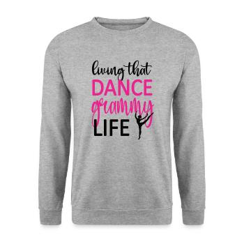 Proud Dance Grammy Grandma Par Dancer Dance Grammy - Sweat-shirt Unisexe - gris chiné - Devant - Alina (178cm) & Michal (187cm)