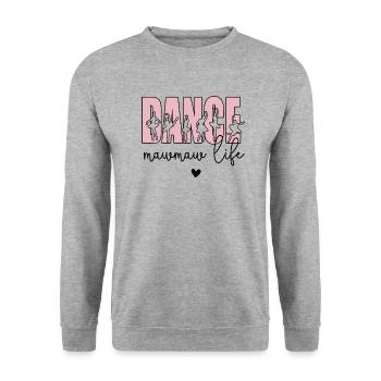 Fier danse Mawmaw grand-mère de danseuse danse Mawmaw - Sweat-shirt Unisexe - gris chiné - Devant - Alina (178cm) & Michal (187cm)
