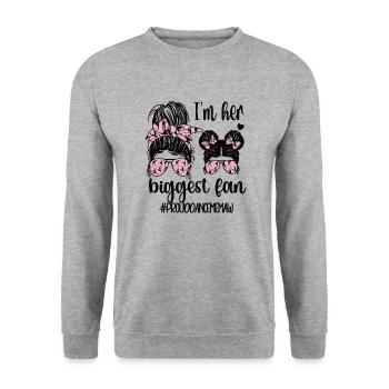 Proud Dance Memaw Grandma Par Dancer Dance Memaw - Sweat-shirt Unisexe - gris chiné - Devant - Alina (178cm) & Michal (187cm)