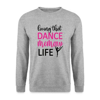 Proud Dance Memaw Grandma By Dancer Dance Memaw - Unisex Sweatshirt - salt & pepper - Front - Alina (178cm) & Michal (187cm)