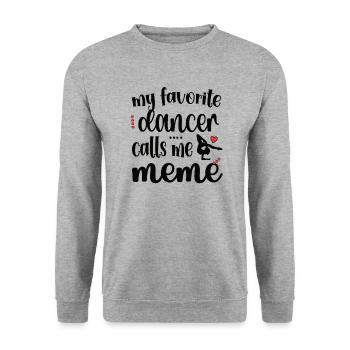 Proud Dance Meme Grandma Par Dancer Dancing Meme - Sweat-shirt Unisexe - gris chiné - Devant - Alina (178cm) & Michal (187cm)