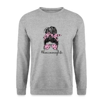 Fier danse nounou grand-mère de danseur danse nounou - Sweat-shirt Unisexe - gris chiné - Devant - Alina (178cm) & Michal (187cm)