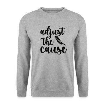 Chiropraticien Chiropratique Meilleur Chiropraticien - Sweat-shirt Unisexe - gris chiné - Devant - Alina (178cm) & Michal (187cm)