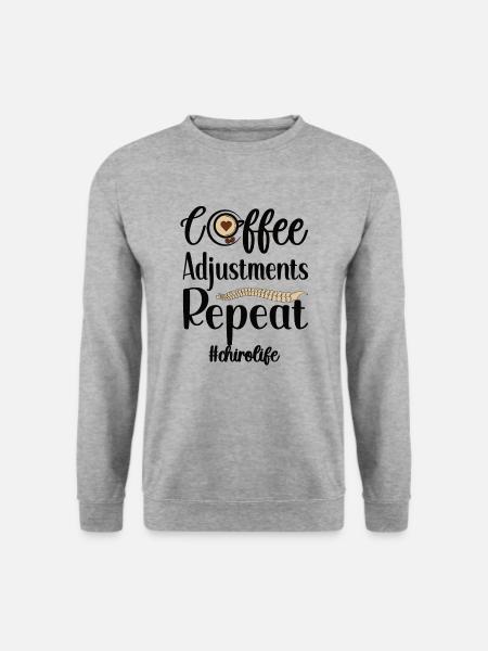 Stolzer Chiropraktiker Chiropraktik Geschenk - Unisex Pullover - Weißgrau meliert