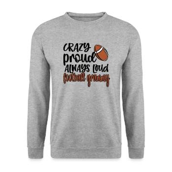 Football Grammy Grandma Of Football Player Grammy - Unisex Pullover - Weißgrau meliert - Vorne - Alina (178cm) & Michal (187cm)