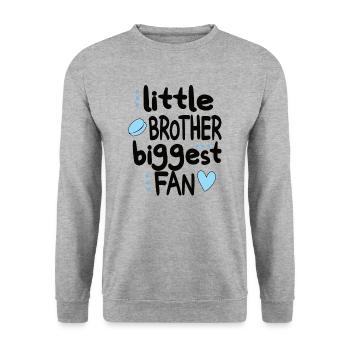 Little Ice Hockey Brother Of An Ice Hockey Player - Unisex Pullover - Weißgrau meliert - Vorne - Alina (178cm) & Michal (187cm)