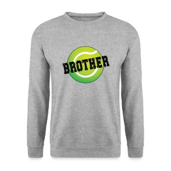 Fier frère de tennis du joueur de tennis frère - Sweat-shirt Unisexe - gris chiné - Devant - Alina (178cm) & Michal (187cm)