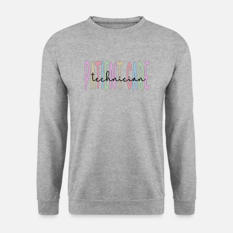 Techniker der Patientenversorgung Pflegetechniker - Unisex Pullover - Weißgrau meliert