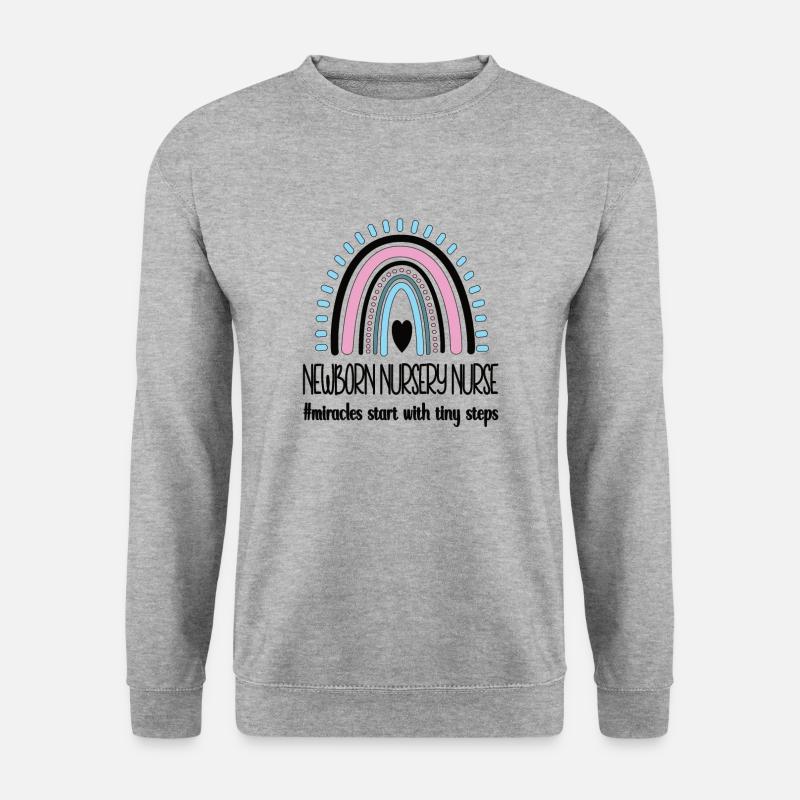Infirmière néonatale Infirmière bébé - Sweat-shirt Unisexe - gris chiné