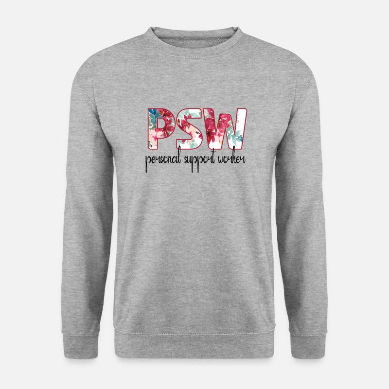 SocialLy Supervised Personal Caregiver Assistant - Unisex Sweatshirt - salt & pepper