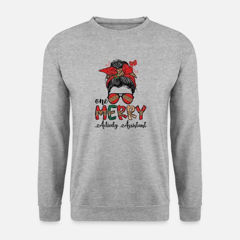 Activity Assistant Christmas Activity Professional - Unisex Sweatshirt - salt & pepper