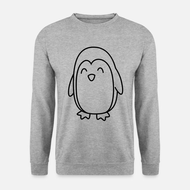 Penguin Comic Animal - Unisex Sweatshirt - salt & pepper
