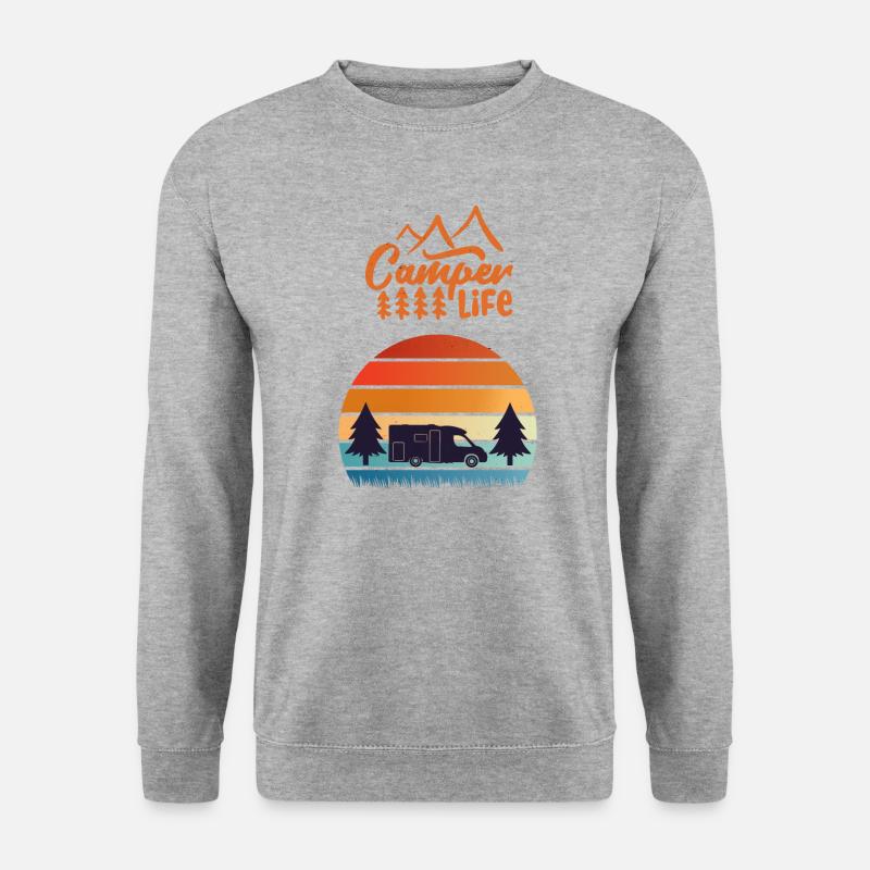 Camper Life Teilintegriert - Unisex Pullover - Weißgrau meliert