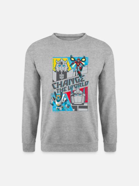 Transformers Earth Spark Terraner Spruch - Unisex Pullover - Weißgrau meliert
