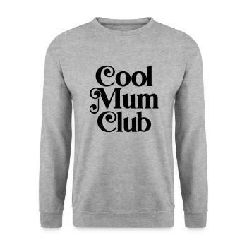 Cooler Mama-Club - Unisex Pullover - Weißgrau meliert - Vorne - Alina (178cm) & Michal (187cm)