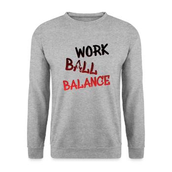 Basketball, Baller, Player, Streetball - Unisex Pullover - Weißgrau meliert - Vorne - Alina (178cm) & Michal (187cm)