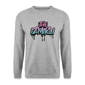 The izmirli - Unisex Sweatshirt - salt & pepper - Front - Alina (178cm) & Michal (187cm)