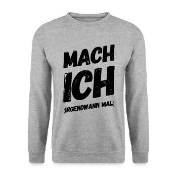 Drôle de sort - Sweat-shirt Unisexe - gris chiné - Devant - Alina (178cm) & Michal (187cm)