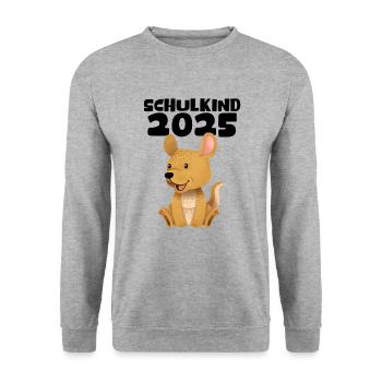 School Child 2025 Young Girls School Enrollment 2025 Decoration - Unisex Sweatshirt - salt & pepper - Front - Alina (178cm) & Michal (187cm)