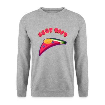 Meilleure nourriture - Sweat-shirt Unisexe - gris chiné - Devant - Alina (178cm) & Michal (187cm)