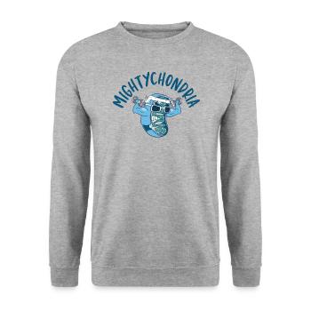 Mightychondria Professeur de biologie Biologiste scientifique - Sweat-shirt Unisexe - gris chiné - Devant - Alina (178cm) & Michal (187cm)