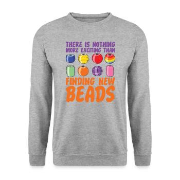 Search for new pearl jewelry manufacturers - Unisex Sweatshirt - salt & pepper - Front - Alina (178cm) & Michal (187cm)