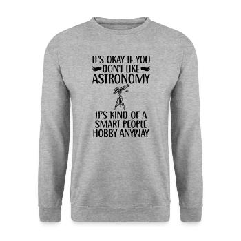 Astronomie pour astronomes Etude de - Sweat-shirt Unisexe - gris chiné - Devant - Alina (178cm) & Michal (187cm)