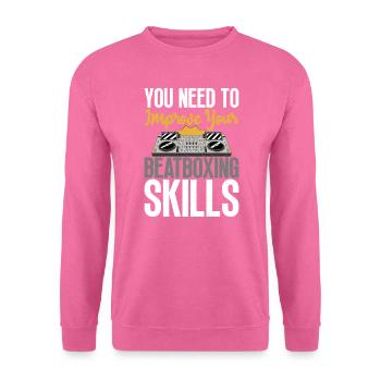 Verbessern Sie Ihre Beatboxing-fähigkeiten Beatbox - Unisex Pullover - Pink - Vorne