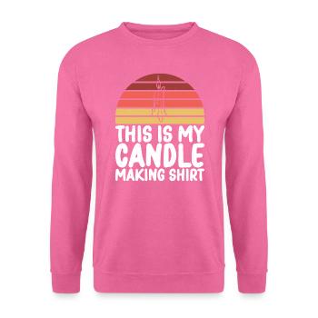 C’est mon expert pour les fabricants de bougies - Sweat-shirt Unisexe - rose - Devant