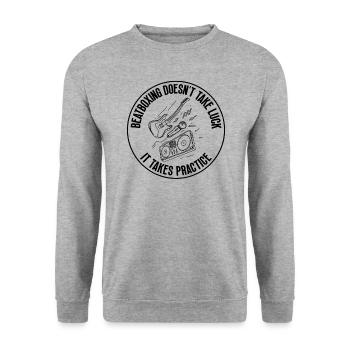 Le beatboxing a besoin de pratique Beatboxing Musique de beatboxer - Sweat-shirt Unisexe - gris chiné - Devant - Alina (178cm) & Michal (187cm)