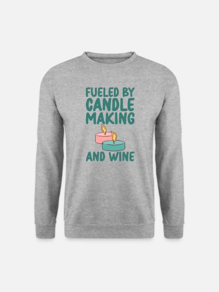 candle making and - Unisex Sweatshirt - salt & pepper
