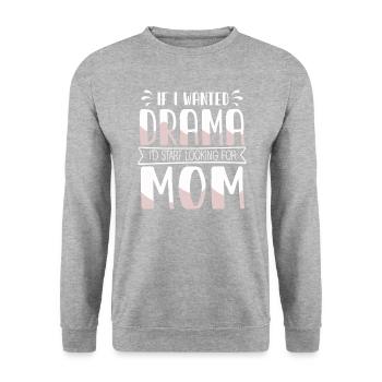 Je commencerais après maman, la fête des mères, maman, - Sweat-shirt Unisexe - gris chiné - Devant - Alina (178cm) & Michal (187cm)
