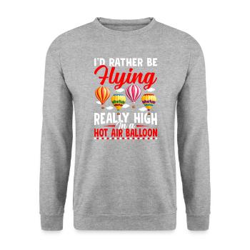 Be an expert in hot air balloon rides - Unisex Sweatshirt - salt & pepper - Front - Alina (178cm) & Michal (187cm)