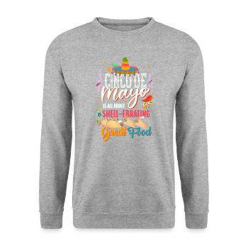 Cinco De Mayo Festival Celebrate Lovers - Unisex Sweatshirt - salt & pepper - Front - Alina (178cm) & Michal (187cm)