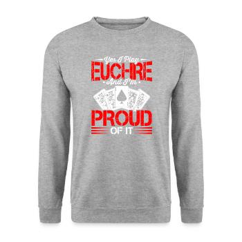 Vos amateurs de jeux de cartes experts en jeux de sport - Sweat-shirt Unisexe - gris chiné - Devant - Alina (178cm) & Michal (187cm)