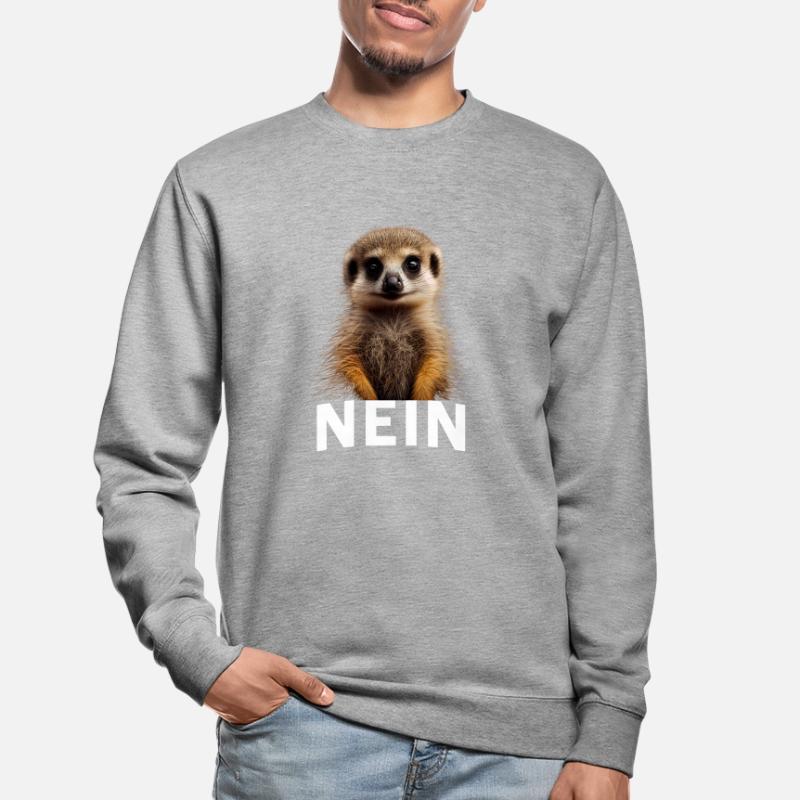 Statement Erdmännchen, Nö Fun, Einfach Nö, Nein Unisex Pullover