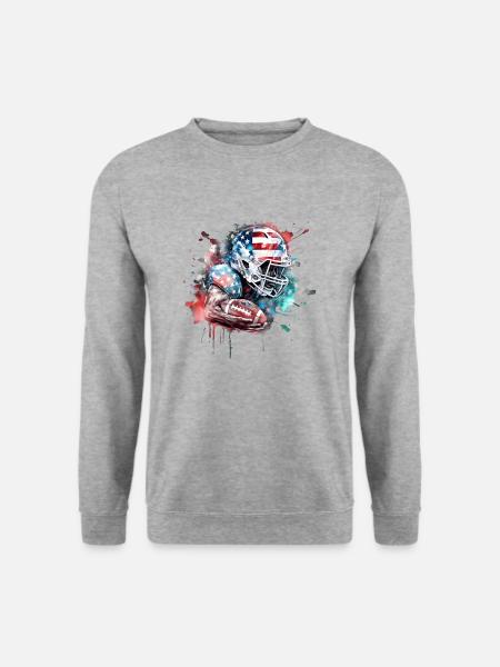 American Football Sport Present - Unisex Sweatshirt - salt & pepper