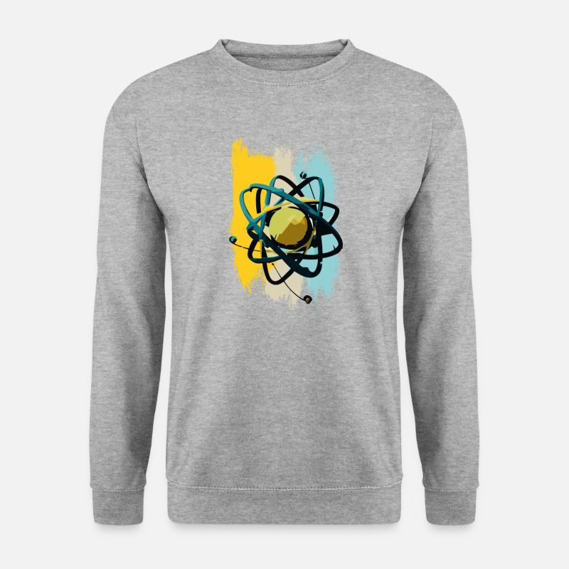 Atomkern - Unisex Pullover - Weißgrau meliert