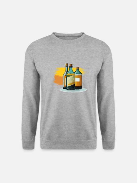 Bottles - Unisex Sweatshirt - salt & pepper