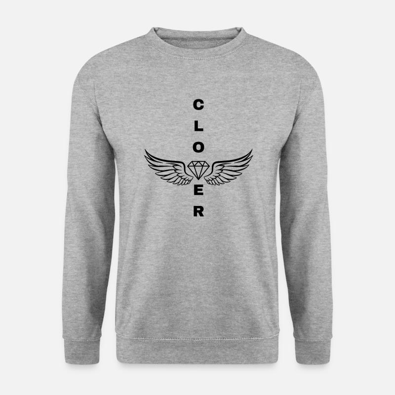 CloverDiamond black Edition - Unisex Sweatshirt - salt & pepper