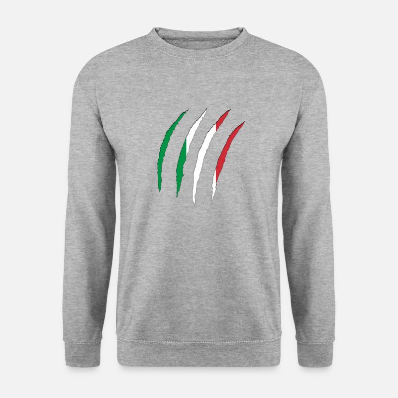 Italy - Unisex Pullover - Weißgrau meliert