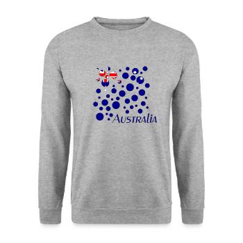 Australia - Unisex Pullover - Weißgrau meliert - Vorne - Alina (178cm) & Michal (187cm)