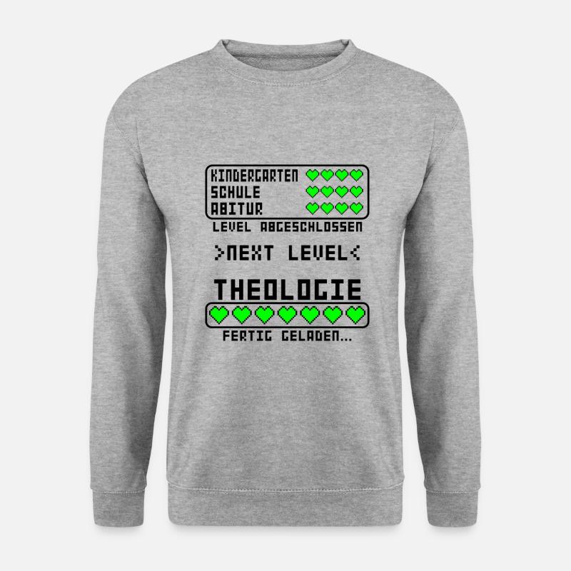 Theologie Studium Examen Prüfung bestanden - Unisex Pullover - Weißgrau meliert