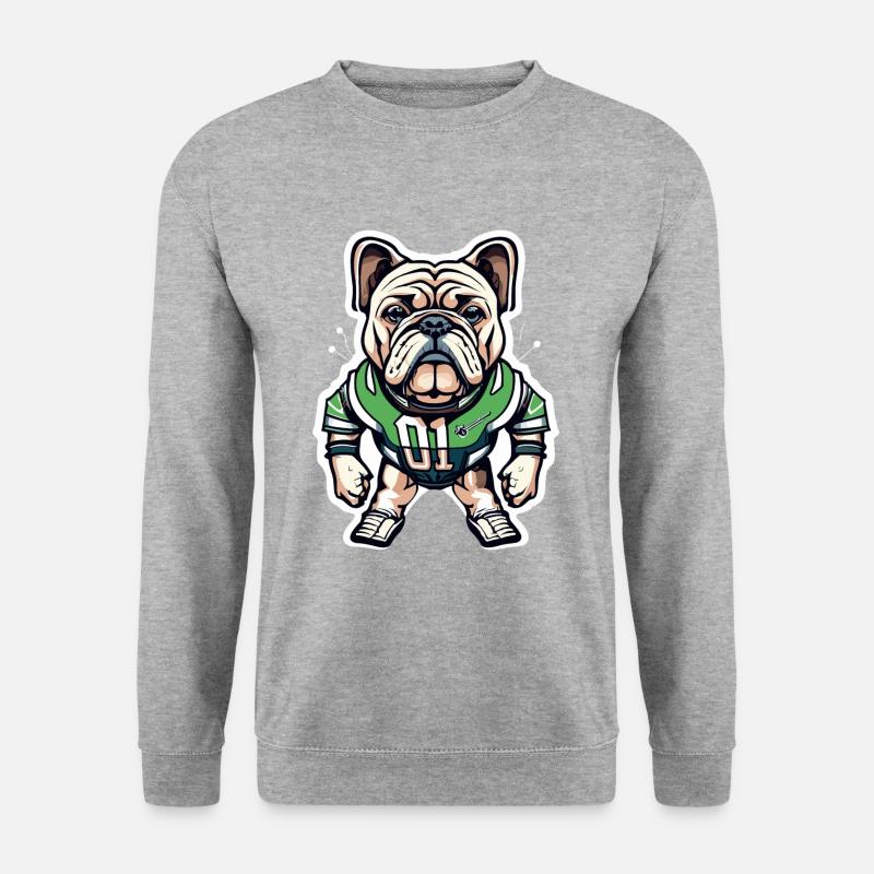Quaterback - Unisex Pullover - Weißgrau meliert
