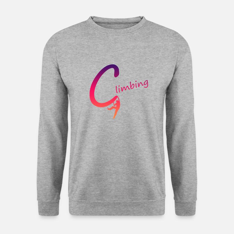 Climbing Klettern - Unisex Pullover - Weißgrau meliert