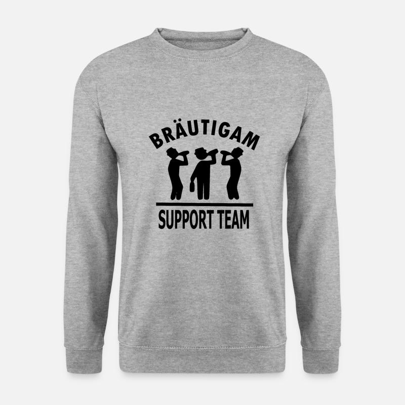 Poltern Junggesellenabschied - Unisex Pullover - Weißgrau meliert