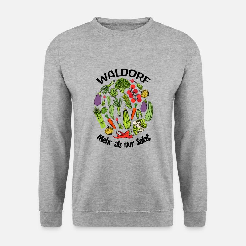 Waldorf - Mehr als nur Salat - Unisex Pullover - Weißgrau meliert