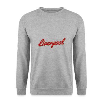 Liverpool - Unisex Pullover - Weißgrau meliert - Vorne - Alina (178cm) & Michal (187cm)